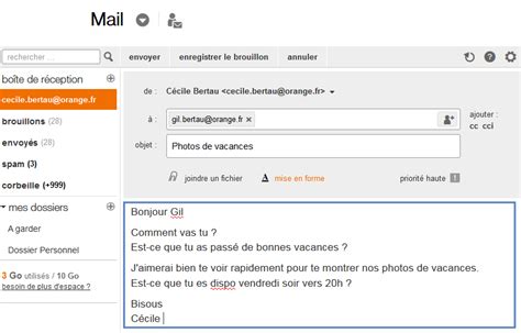 orange mail messagerie web